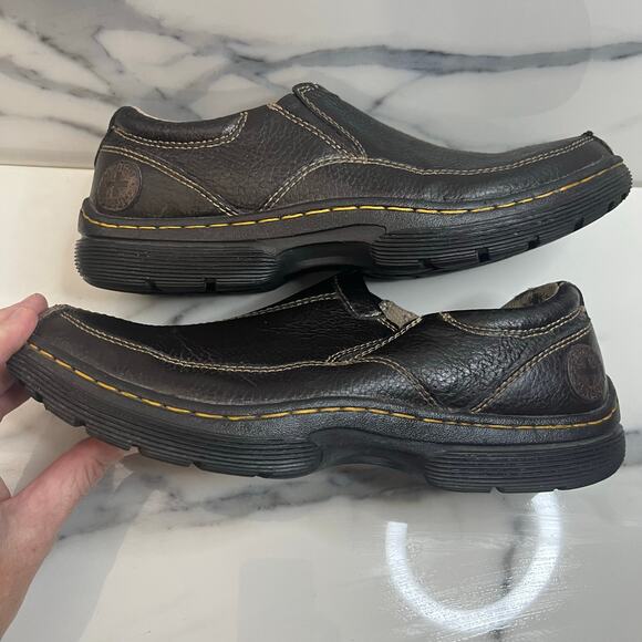 Dr. Martens DOC Men's Brown Leather Slip-On Colton Loafers Shoes Sz 8 - Picture 8 of 9